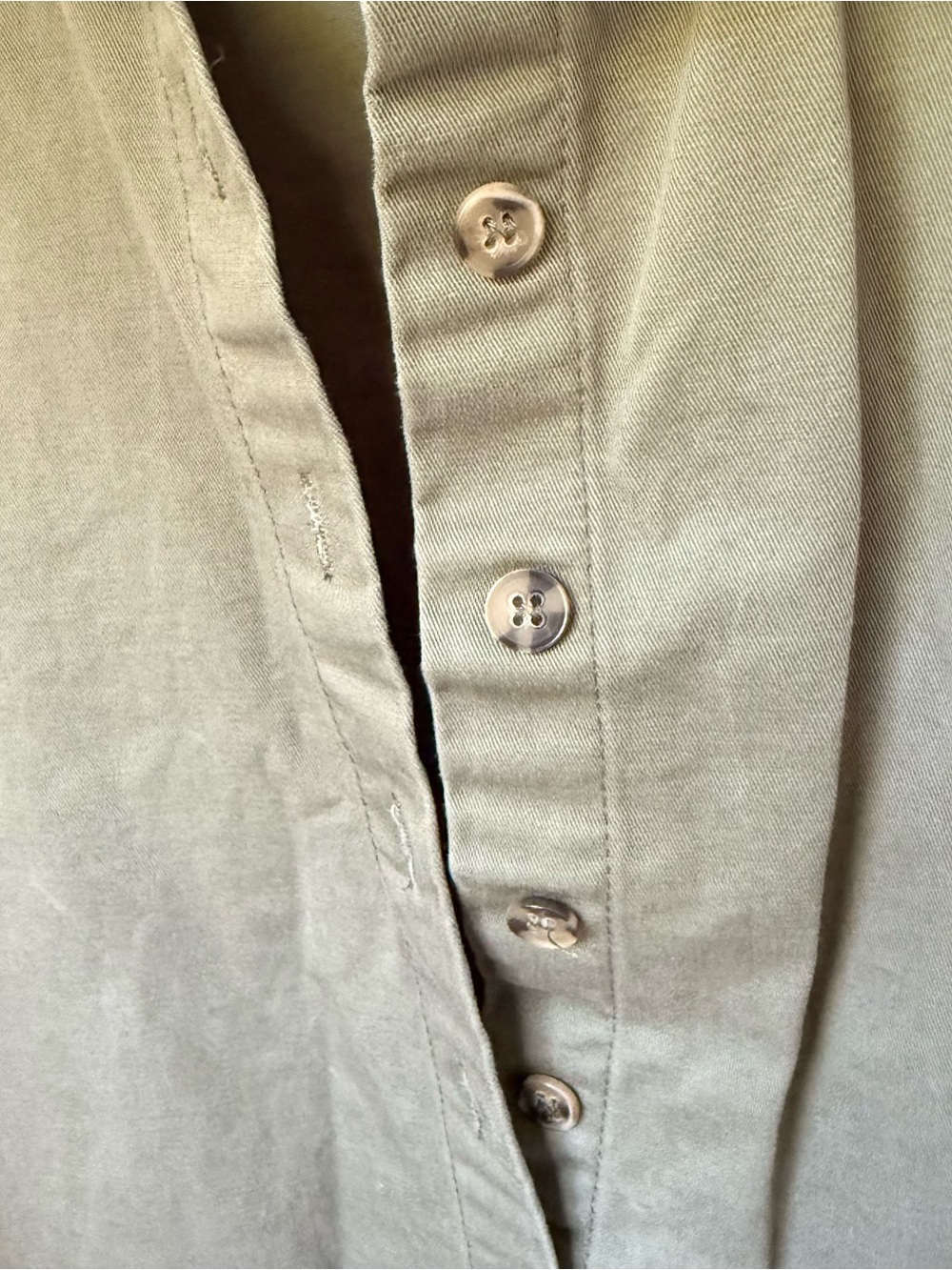 Tuckernuck Olive Collared Button Mini Dress - Picture 4 of 4